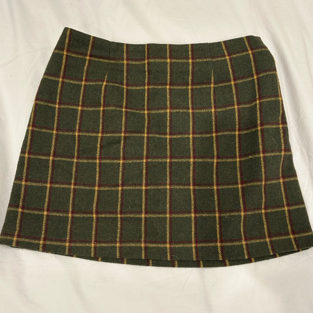 Plaid mini skirt